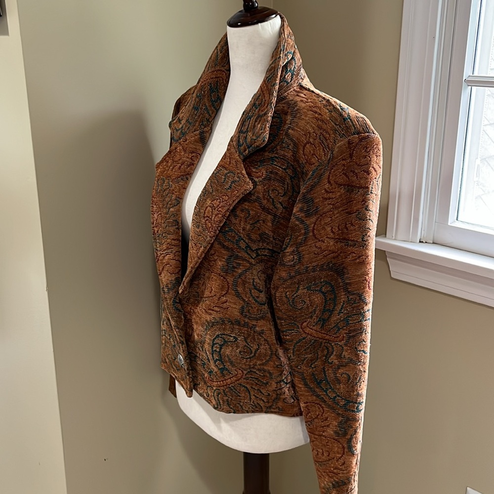 Silverado Women's Paisley Bomber Jacket - Tan - Picture 4 of 12